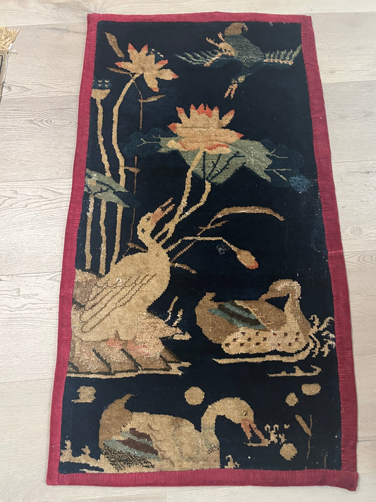 Antique Art Deco/Nouveau Chinese Oriental Rug - Paotou