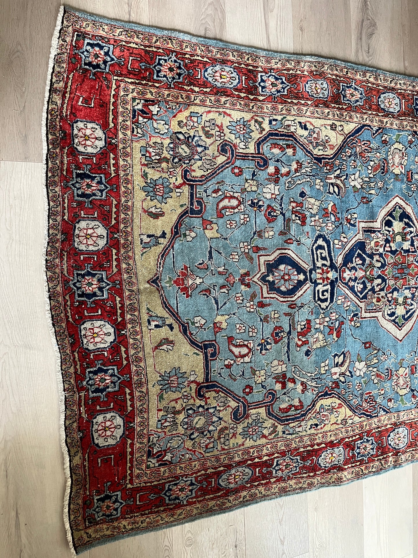 Fine and Unusual Antique Persian Tabriz Rug