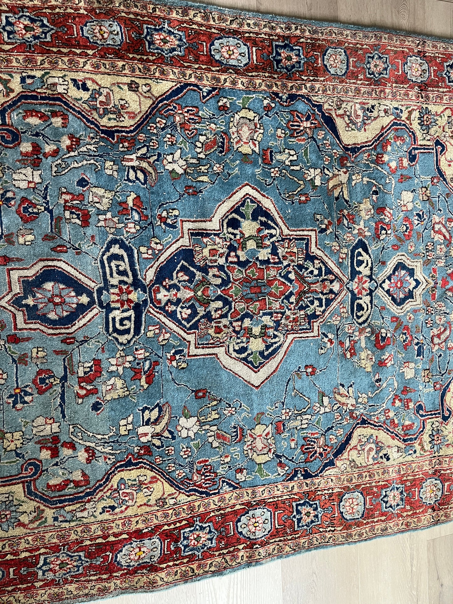 Fine and Unusual Antique Persian Tabriz Rug