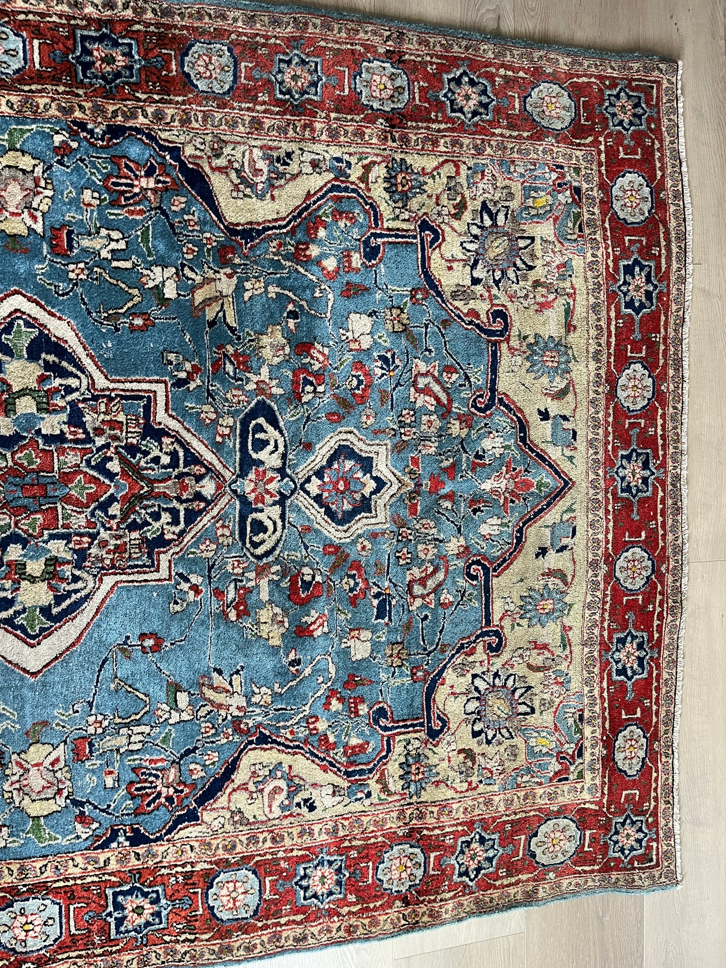 Fine and Unusual Antique Persian Tabriz Rug