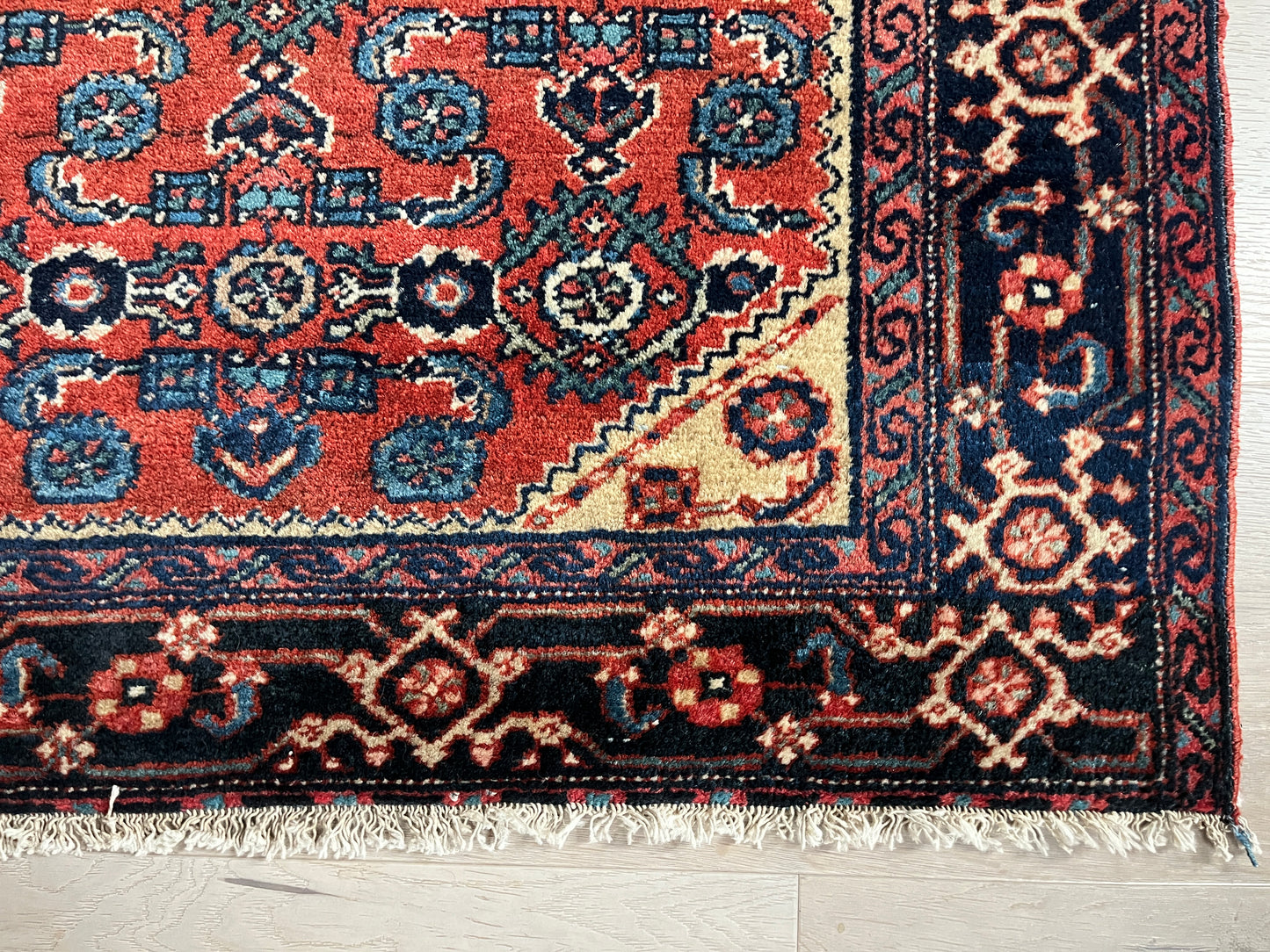 Genuine Antique Persian rug, circa mid-1920s.
