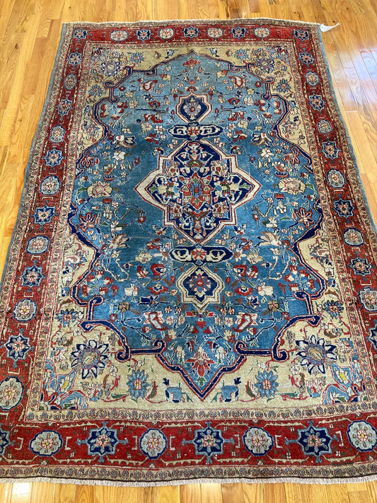 Fine and Unusual Antique Persian Tabriz Rug