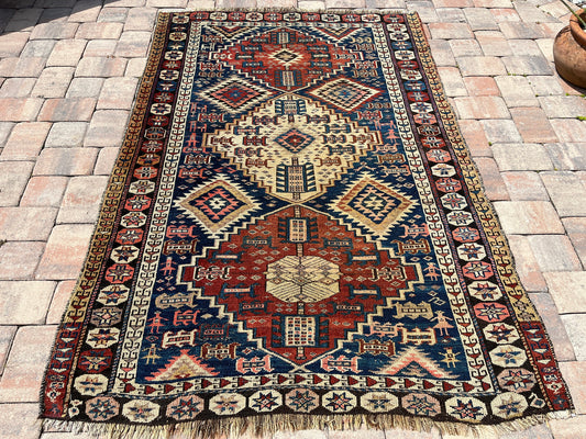 Antique Kurdish Tribal Dowry Rug